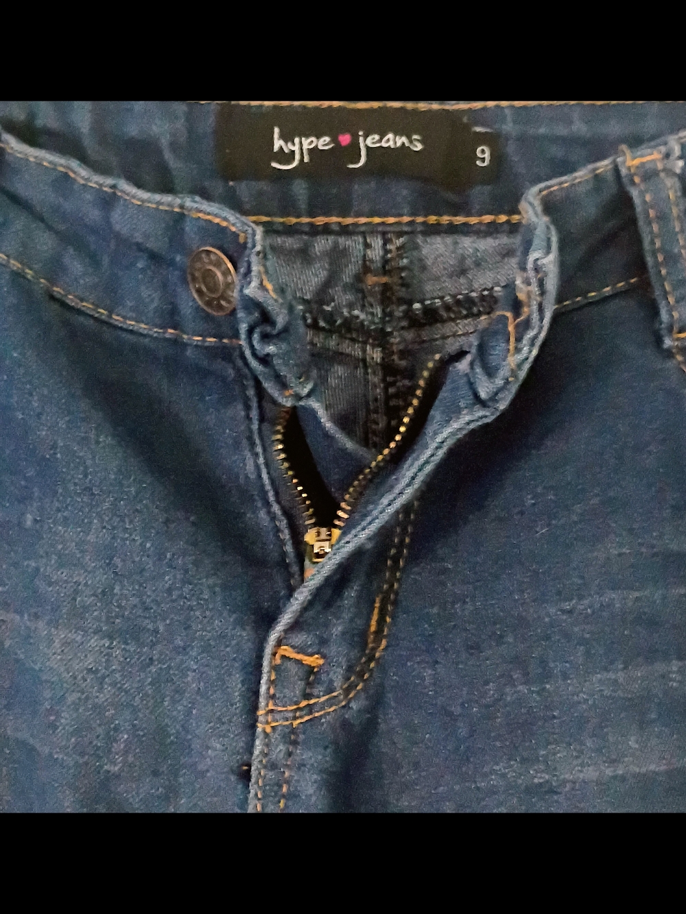 Hype Jeans Indigo Blue Stretch Denim Pants